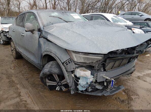 YV4ED3GL9P2053657 2023 VOLVO C40 RECHARGE PURE ELECTRIC Gray Widok deski rozdzielczej