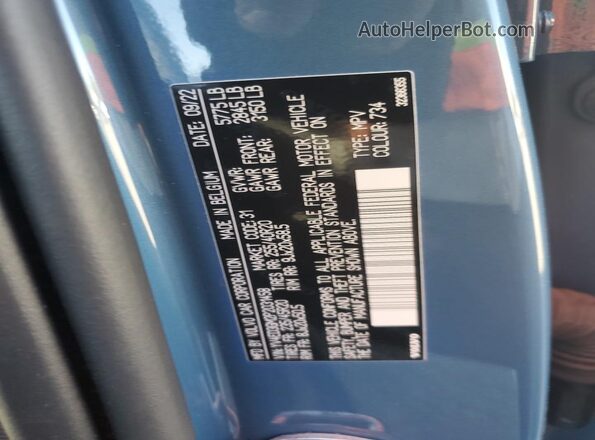 YV4ED3GM2P2031458 2023 VOLVO C40 Синий Вид подкапотного пространства