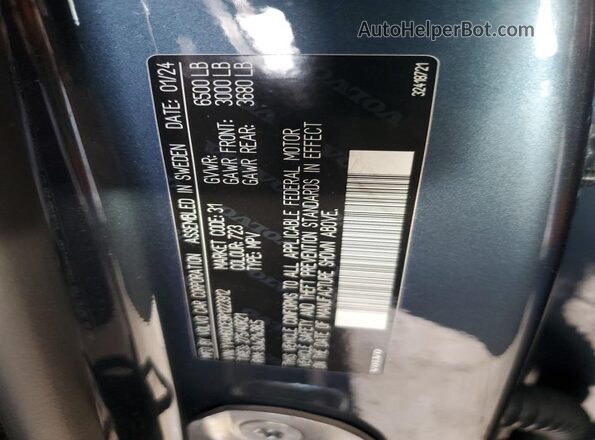 YV4H60CE9R1223912 2024 VOLVO XC90 Синий Панорамный вид салона 360°