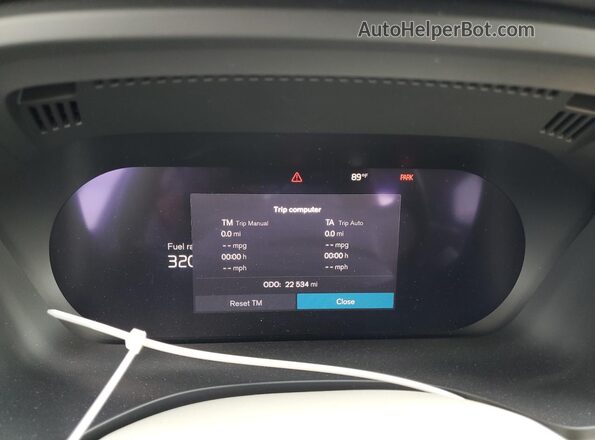 YV4L12DL4N1946000 2022 VOLVO XC60 Угольный Вид щитка приборов