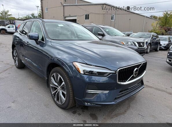 YV4L12RK0N1920946 2022 VOLVO XC60 Синий Передняя правая четверть