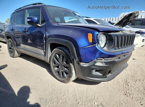 ZACCJABB7JPH93663 2018 JEEP RENEGADE Синий Передняя правая четверть