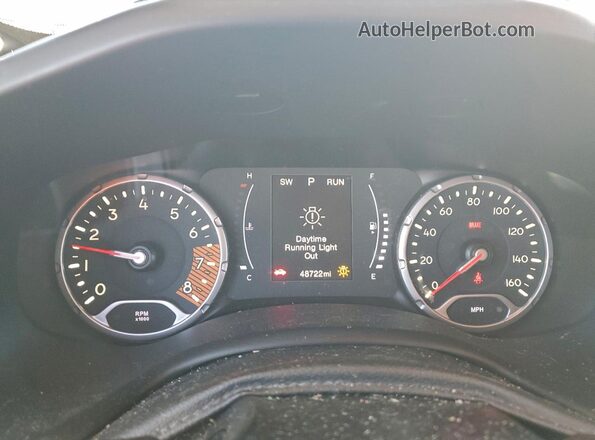 ZACNJABB3LPL00375 2020 JEEP RENEGADE White Instrument cluster view