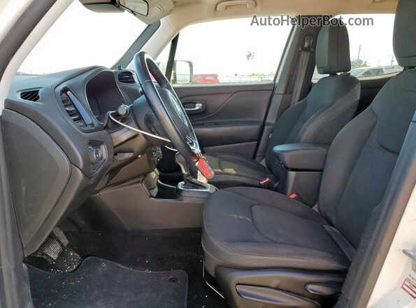 ZACNJABB4KPK55140 2019 JEEP RENEGADE Белый Вид салона спереди