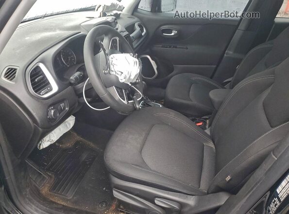 ZACNJBAB2LPL86480 2020 JEEP RENEGADE Black წინა სალონის ხედი