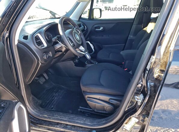 ZACNJBAB9KPJ80670 2019 JEEP RENEGADE Черный Вид салона спереди