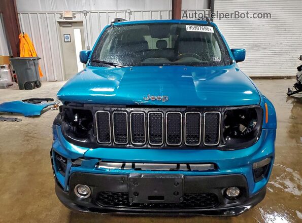 ZACNJBBB9LPL09183 2020 JEEP RENEGADE Бирюзовый Вид спереди