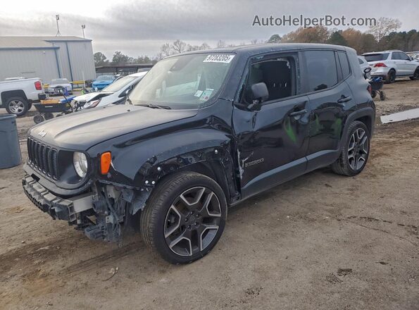 ZACNJCAB7MPM51184 2021 JEEP RENEGADE Black წინა მარცხენა ხედი სამი მეოთხედიდან
