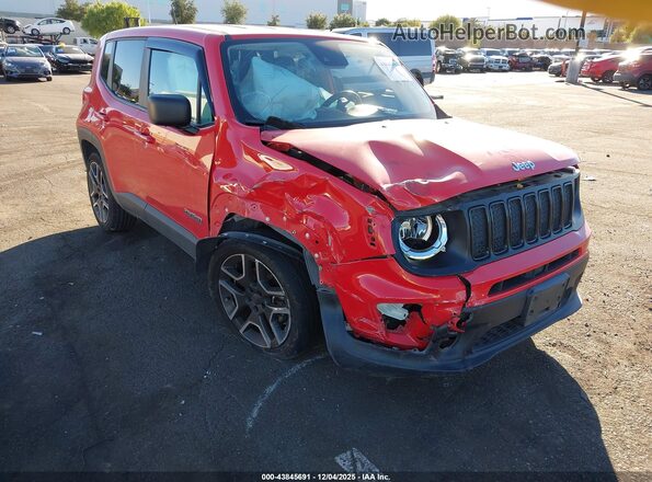 ZACNJCABXMPM41460 2021 JEEP RENEGADE Red წინა ხედი