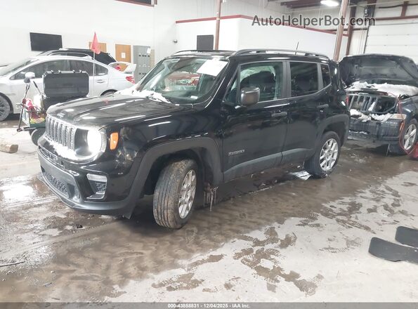 ZACNJDAB8MPM92980 2021 JEEP RENEGADE Black Առջևի ձախ երեք քառորդ տեսարան
