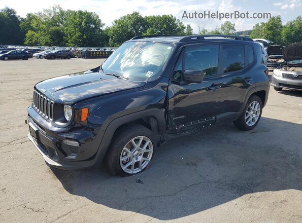 ZACNJDB15NPN70493 2022 JEEP RENEGADE Черный Передняя левая четверть