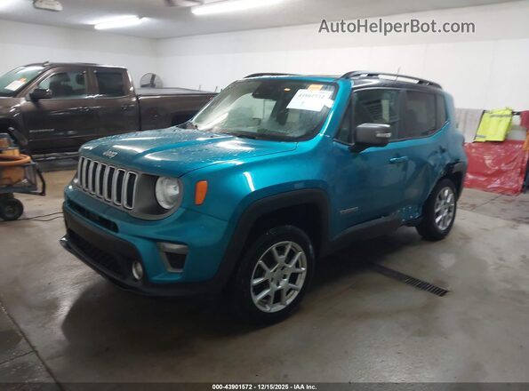 ZACNJDD13MPM47027 2021 JEEP RENEGADE Синий Передняя левая четверть