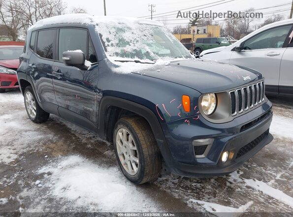 ZACNJDD19MPM46481 2021 JEEP RENEGADE Blue Przód prawy