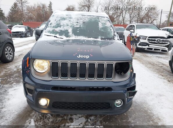 ZACNJDD19MPM46481 2021 JEEP RENEGADE Blue Widok zestawu wskaźników