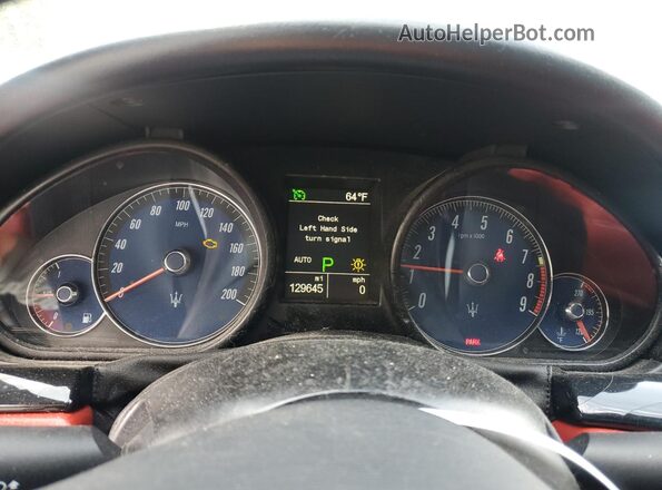 ZAM45VLA4G0177483 2016 MASERATI GRANTURISM Черный Вид щитка приборов