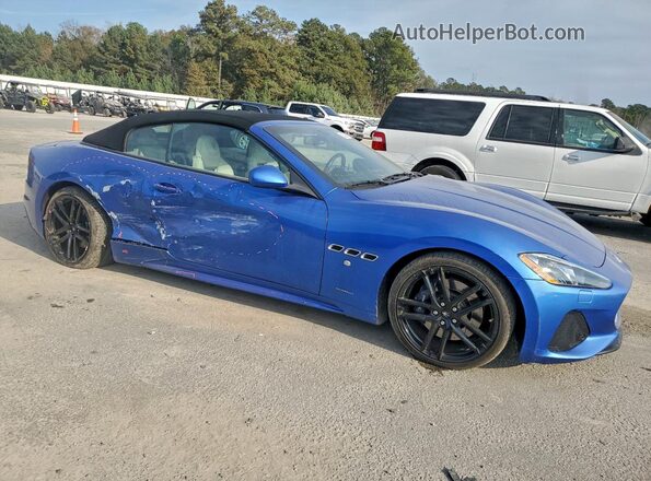 ZAM45VMA5J0282541 2018 MASERATI GRANTURISM Blue Przód prawy