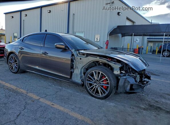 ZAM56YPM7N1380981 2022 MASERATI QUATTROPOR Серый Передняя правая четверть