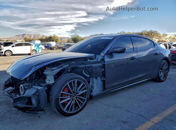 ZAM56YPM7N1380981 2022 MASERATI QUATTROPOR Серый Передняя левая четверть