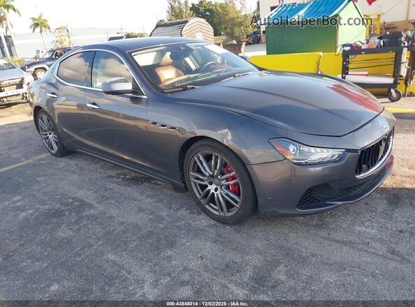 ZAM57RSA6H1216559 2017 MASERATI GHIBLI Серый Передняя правая четверть