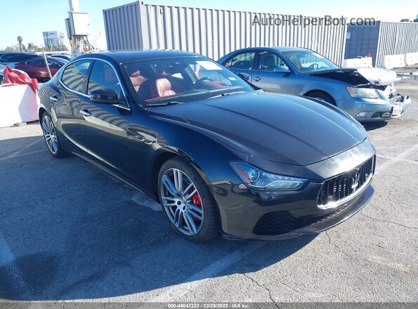 ZAM57RSS8H1233596 2017 MASERATI GHIBLI Black Przód prawy
