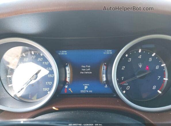 ZAM57XSA2K1313303 2019 MASERATI GHIBLI Белый Вид задних сидений