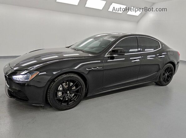 ZAM57XSA8H1226675 2017 MASERATI GHIBLI Black Przód lewy