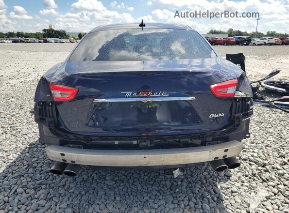 ZAM57XSL9K1336529 2019 MASERATI GHIBLI Blue Вид ззаду