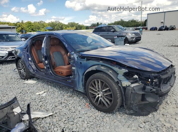 ZAM57XSL9K1336529 2019 MASERATI GHIBLI Blue Передня права чверть