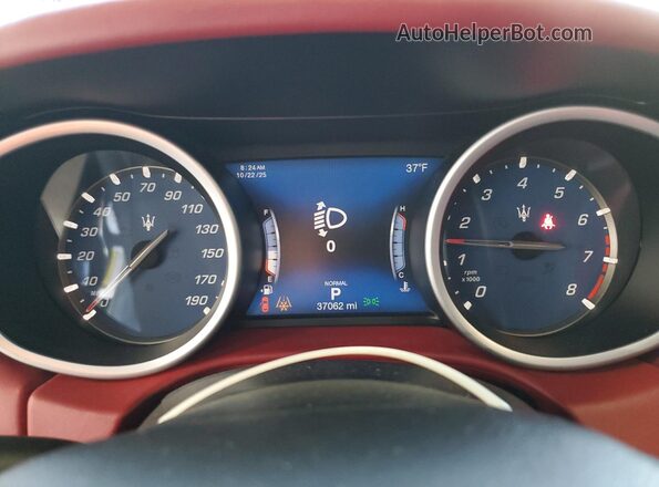 ZAM57YTA5L1351744 2020 MASERATI GHIBLI Black Vista del cuadro de instrumentos