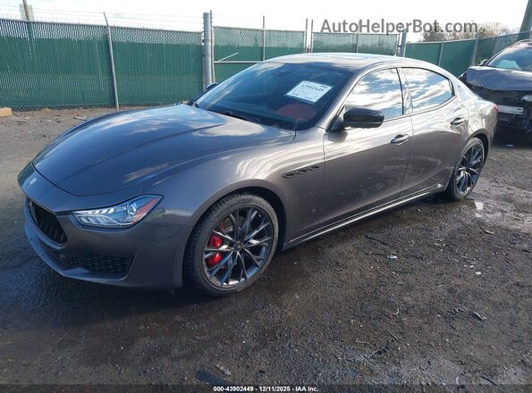 ZAM57YTAXM1368413 2021 MASERATI GHIBLI Gray Front left