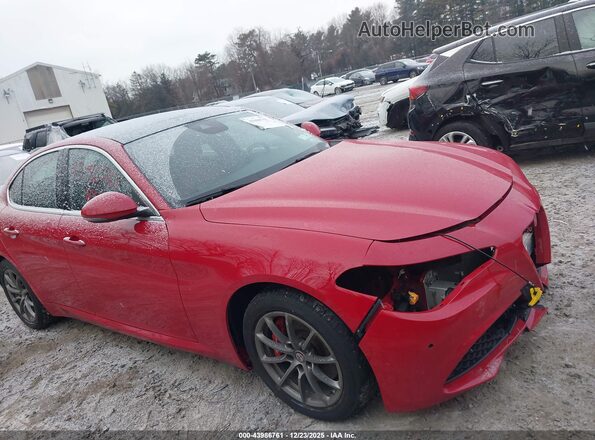 ZARFAEDN8J7576699 2018 ALFA ROMEO GIULIA Red Передня права чверть