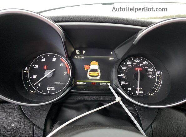 ZARFAMAN1K7608649 2019 ALFA ROMEO GIULIA Угольный Вид щитка приборов