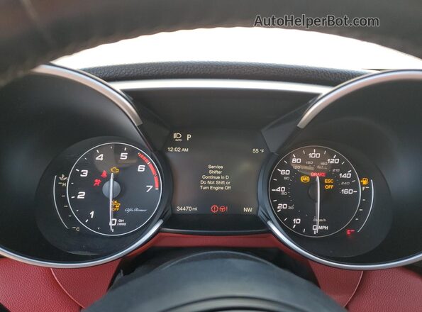 ZARFAMAN3M7640005 2021 ALFA ROMEO GIULIA White ხელსაწყოთა პანელის ხედი
