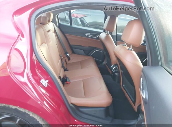 ZARFAMAN6K7622286 2019 ALFA ROMEO GIULIA Red Vista de la etiqueta del VIN