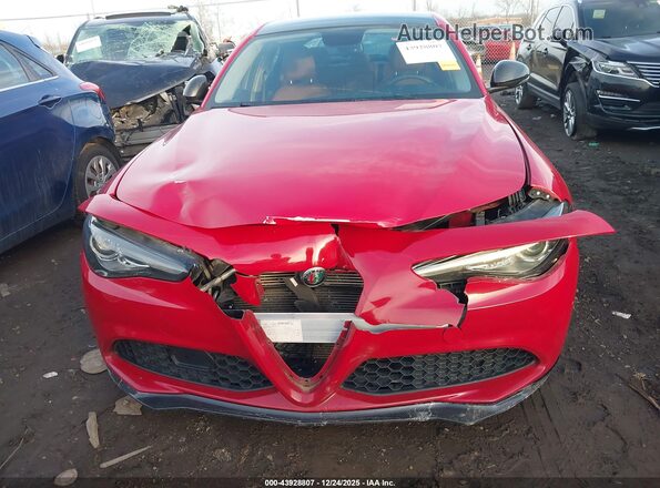 ZARFAMAN6K7622286 2019 ALFA ROMEO GIULIA Red Vista frontal