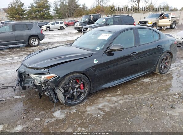 ZARFAMEV0M7648976 2021 ALFA ROMEO GIULIA Черный Передняя левая четверть
