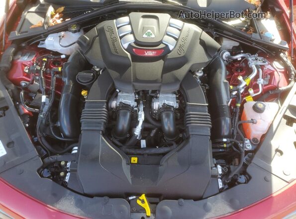 ZARFAMEV8R7690657 2024 ALFA ROMEO GIULIA Красный Вид задней части салона