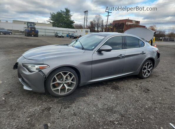 ZARFANBN7K7608787 2019 ALFA ROMEO GIULIA Gray Vista tres cuartos delantera izquierda