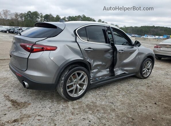 ZASFAKBN6J7C01591 2018 ALFA ROMEO STELVIO Gray Vista interior de 360 grados