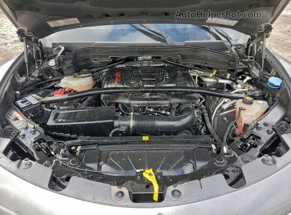 ZASFAKBN6J7C01591 2018 ALFA ROMEO STELVIO Gray Vista del compartimento del motor