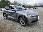 2018 Alfa Romeo Stelvio Ti Gray vin: ZASFAKBN6J7C01591 Damage: Right Rear Door, Severe Damage, Replacement Required