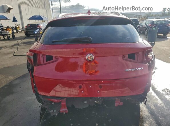 ZASPAJAN5M7C99890 2021 ALFA ROMEO STELVIO Red უკანა ხედი