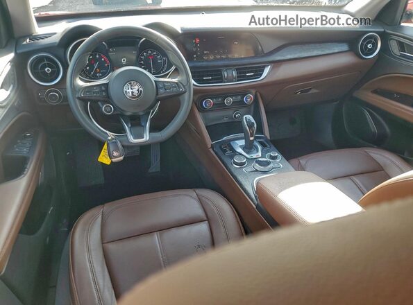 ZASPAJAN5M7C99890 2021 ALFA ROMEO STELVIO Red წინა პანელის ხედი