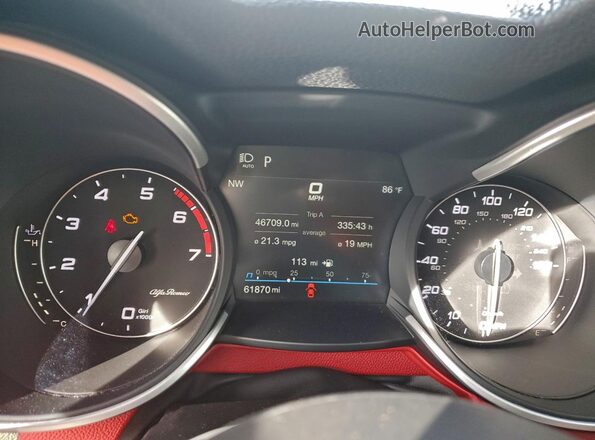 ZASPAJAN8M7C99446 2021 ALFA ROMEO STELVIO Белый Вид щитка приборов