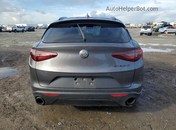 ZASPAJANXM7D09099 2021 ALFA ROMEO STELVIO Gray უკანა ხედი