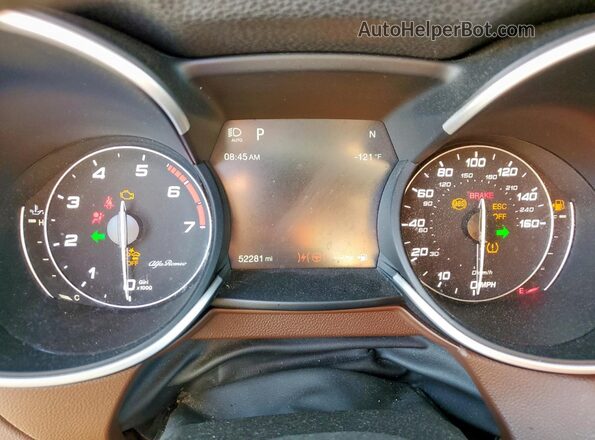 ZASPAKAN0K7C50972 2019 ALFA ROMEO STELVIO Белый Вид щитка приборов