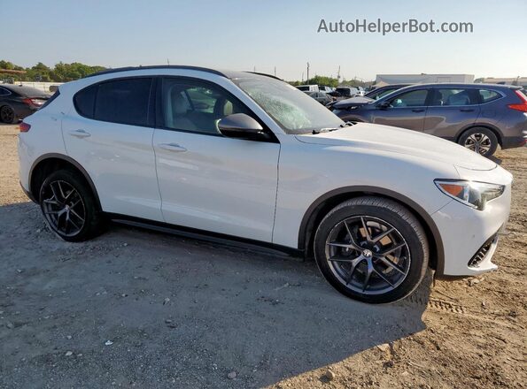 ZASPAKAN0K7C50972 2019 ALFA ROMEO STELVIO Белый Передняя правая четверть