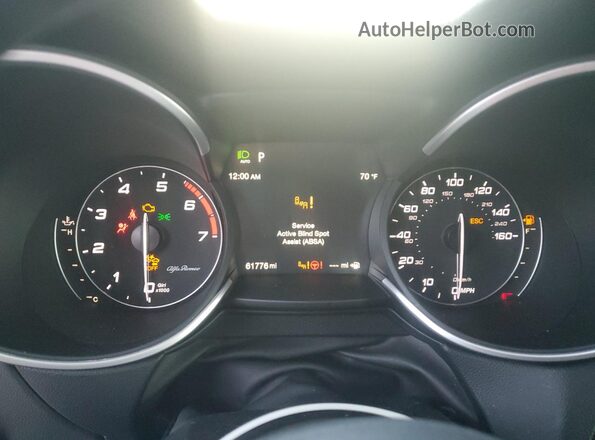 ZASPAKAN3M7D08284 2021 ALFA ROMEO STELVIO Gray ხელსაწყოთა პანელის ხედი