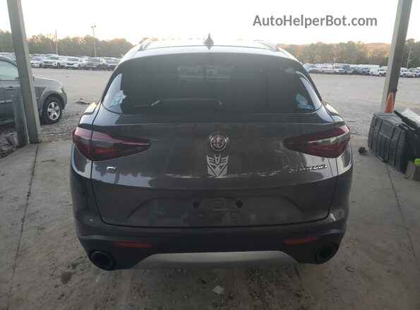 ZASPAKAN3M7D08284 2021 ALFA ROMEO STELVIO Gray უკანა ხედი