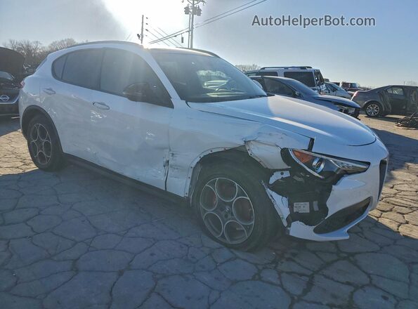 ZASPAKAN8N7D33649 2022 ALFA ROMEO STELVIO Белый Передняя правая четверть
